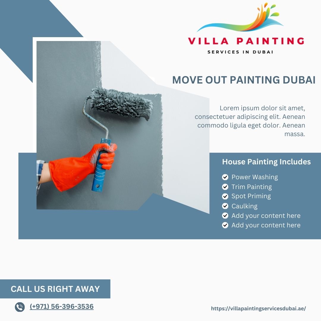 professional Move Out Painting Dubai