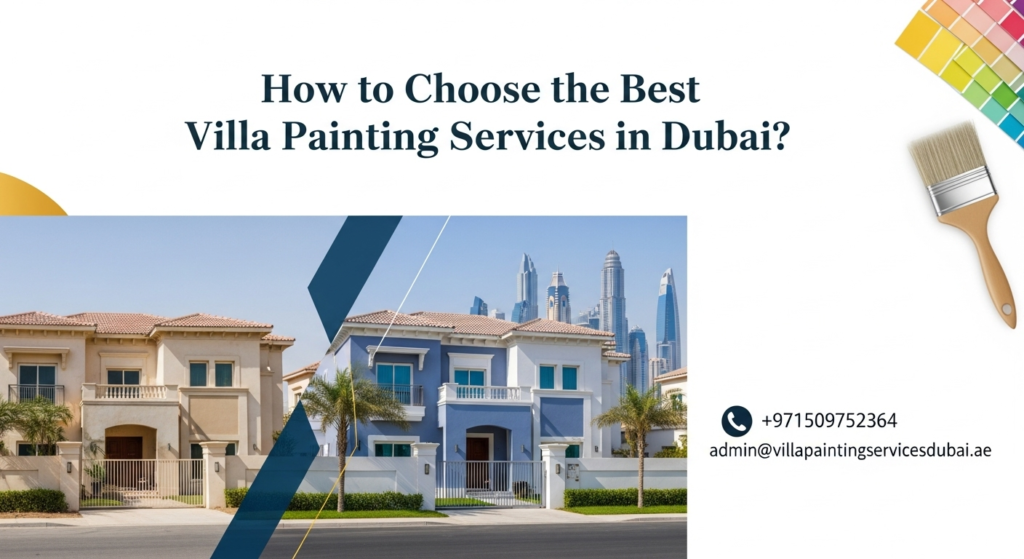 Villa painting services in Dubai by professional painters using durable paints