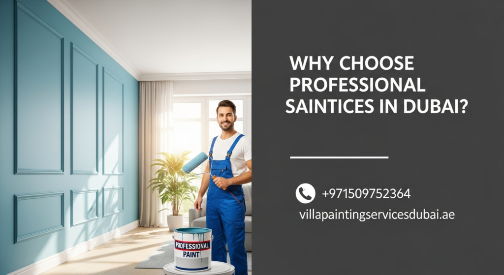Professional painters providing villa painting services in Dubai