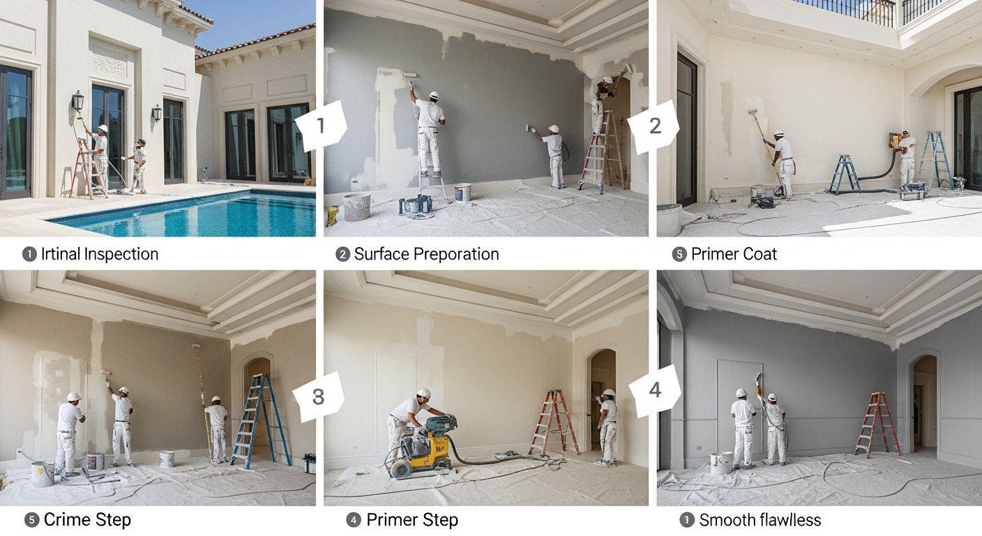 Villa Painting Services Dubai The Complete 18-Step Process From Inspection to Final Coat