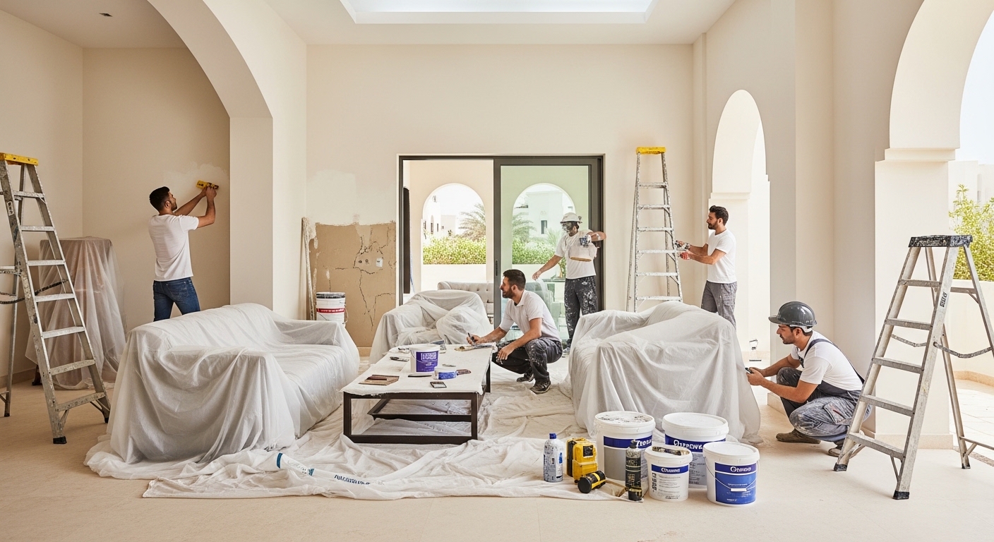 Guide to Preparing Your Villa for Professional Painting in Dubai