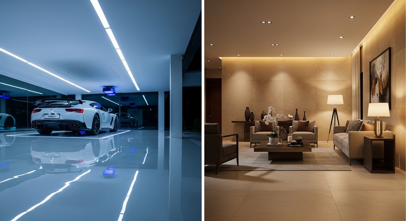 Epoxy Floor vs Tile Flooring