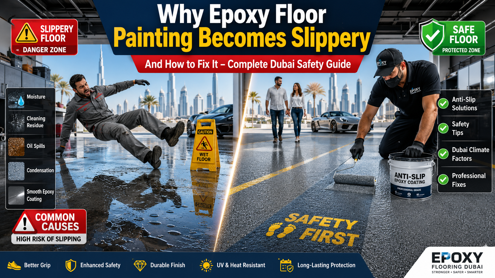 Epoxy Floor Painting Becomes Slippery