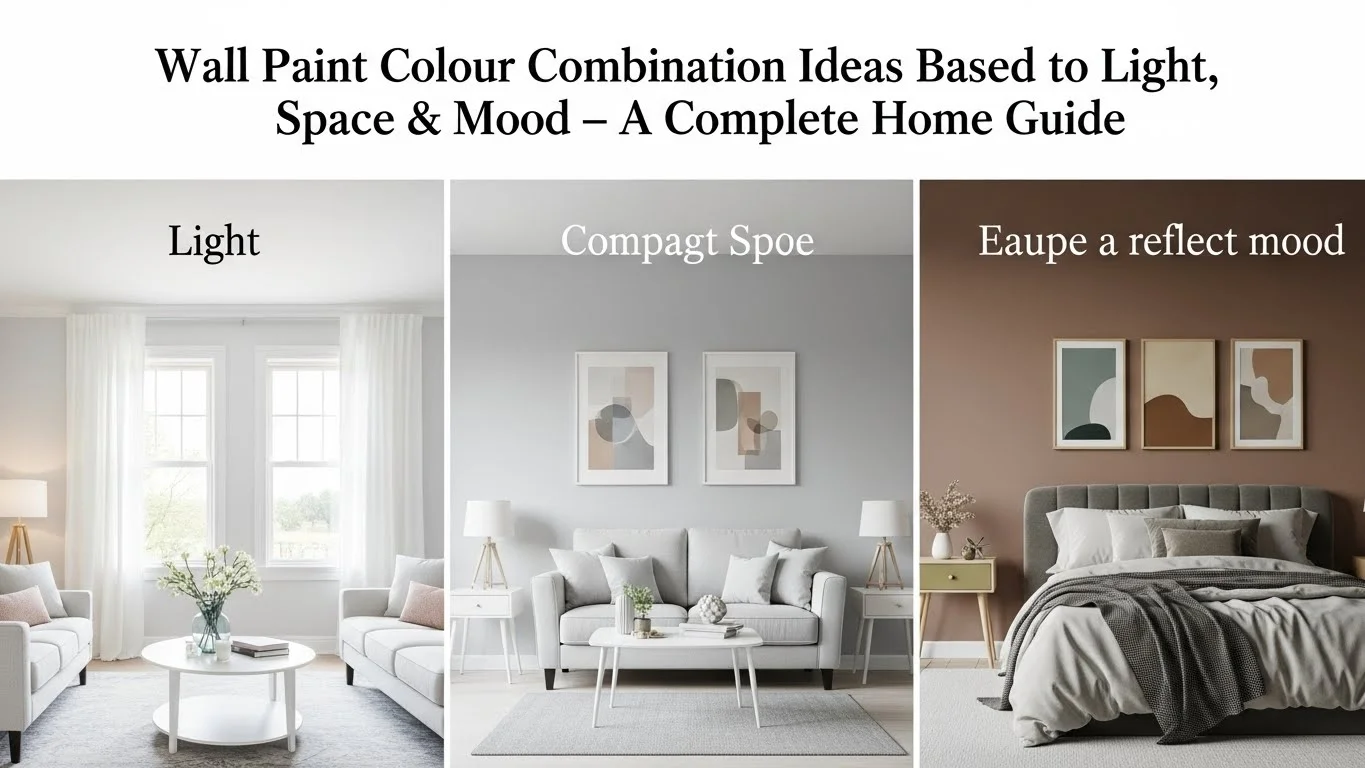 Wall Paint Colour Combination Ideas Based on Light, Space & Mood A Complete Home Guide