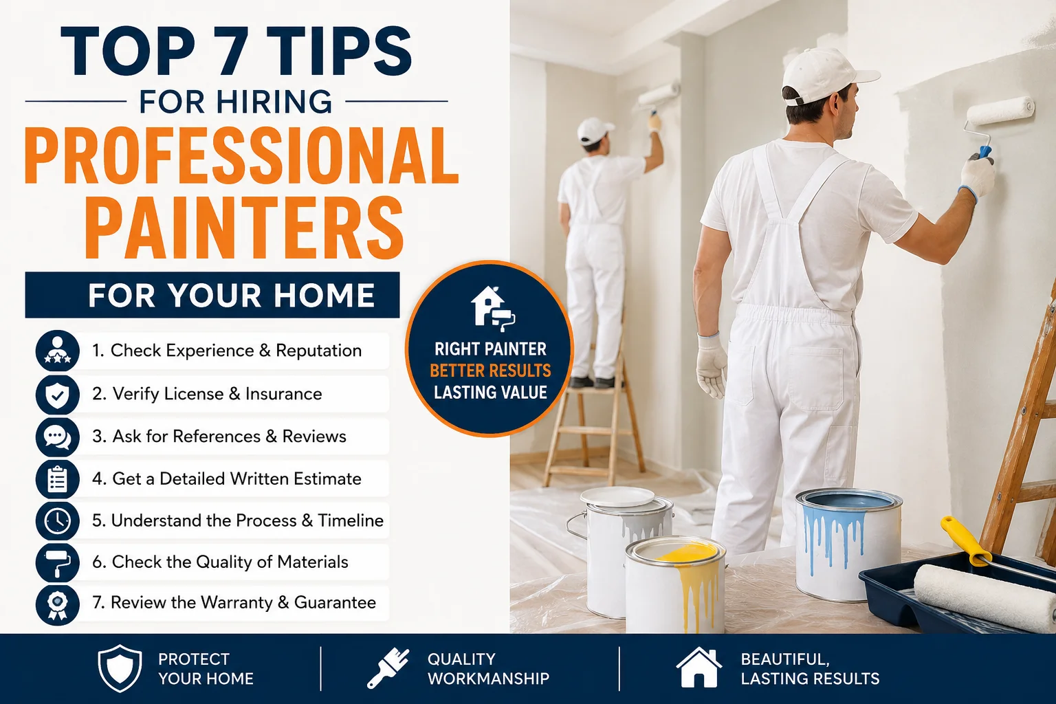 Top 7 Tips for Hiring Professional Painters for Your Home